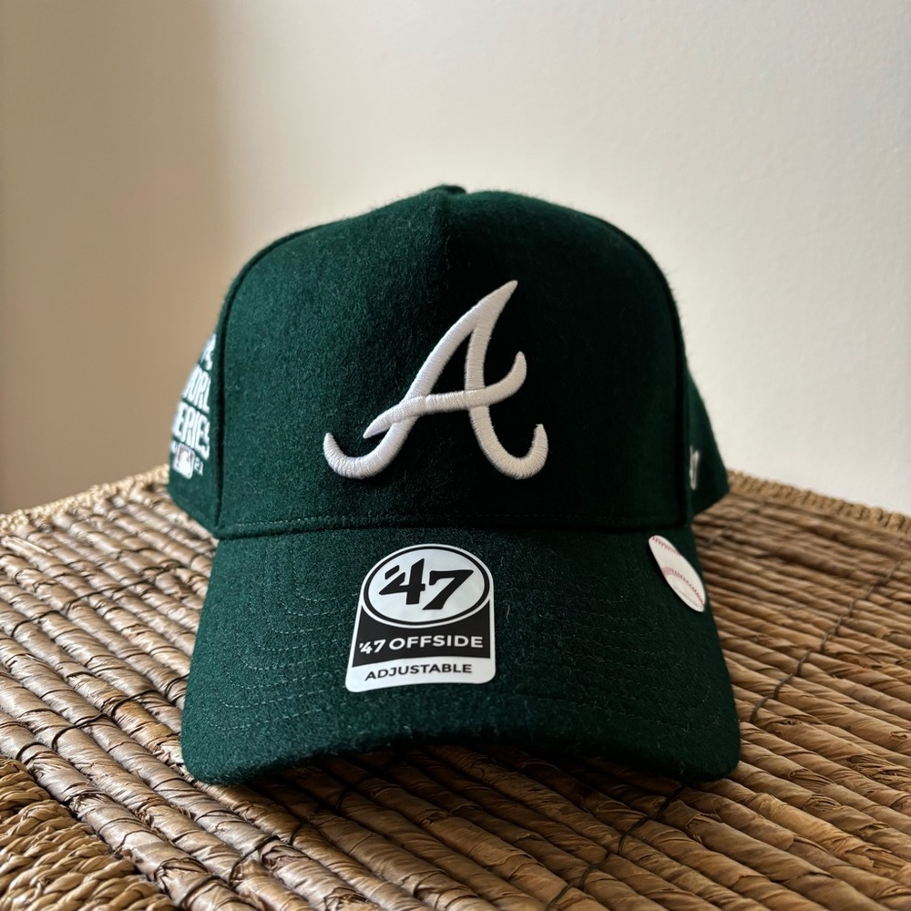 ‘47 Brand Atlanta Braves Cliffside Offside DT Snapback Dark Green